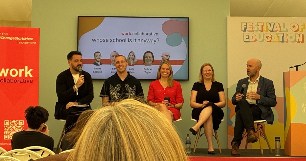 Photo of Shane Leaning, Sam Crome, Sam Gibbs, Kathryn Taylor and James Manion. Image credit with thanks to Chris Scorer